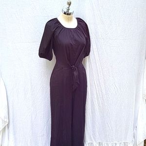 Ladies Banana Republic jumpsuit, black, keyhole front & back, back zip, sz 2